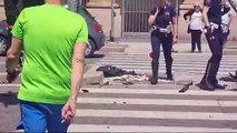 Grave incidente fra auto e moto in piazza Oberdan: centauro sbalzato di sella
