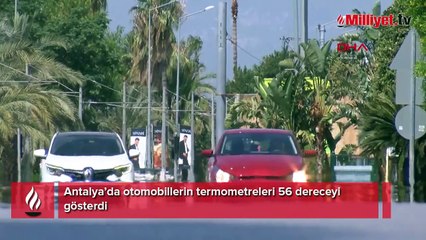 Otomobillerin termometreleri 56 dereceyi gösterdi! Kentte rüzgar 'sıcak' esti