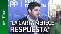 López Miras afirma que la carta de Pedro Sánchez 