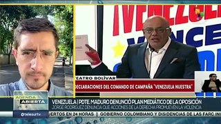 Venezuela denuncia plan mediático de la oposición