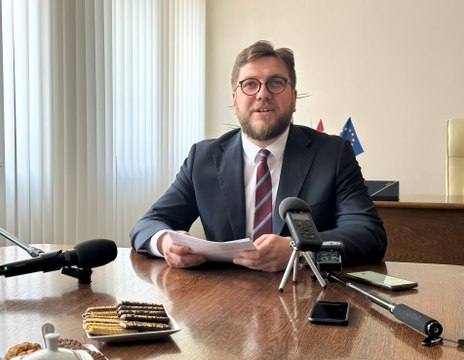 Konferencja prasowa prezydenta w Urzędzie Miasta