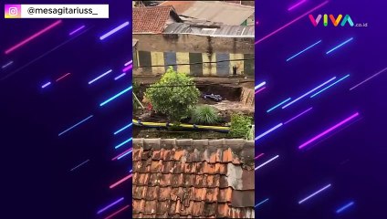 Histeris! Detik-Detik Pipa Saluran Air Pecah di Bandung