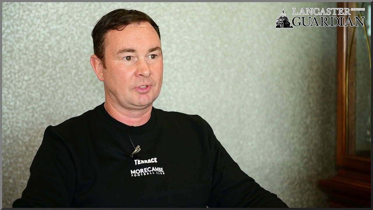 Derek Adams happy to be back at Morecambe