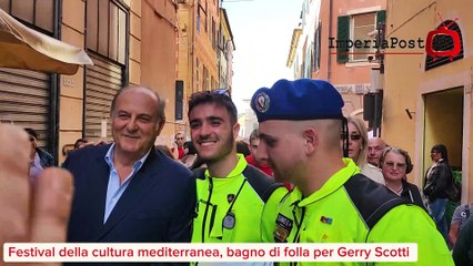 Gerry Scotti al Festival della cultura mediterranea di Imperia