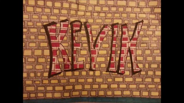 Graffiti painted inside a designed background made by me Theodoros Mpahoumas