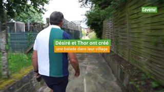 Désiré et Thor ont créé une balade dans leur village