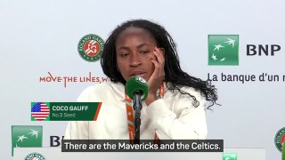 Gauff throws support behind Irving and the Mavericks