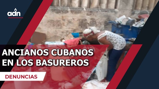 Ancianos cubanos en los basureros