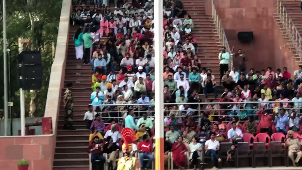 Live parade at Ganda singh border crossing India pakistan 2024