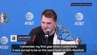 Doncic recalls 'surreal' Mavs season with Nowitzki