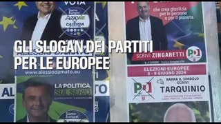 Gli slogan dei partiti per le elezioni europee