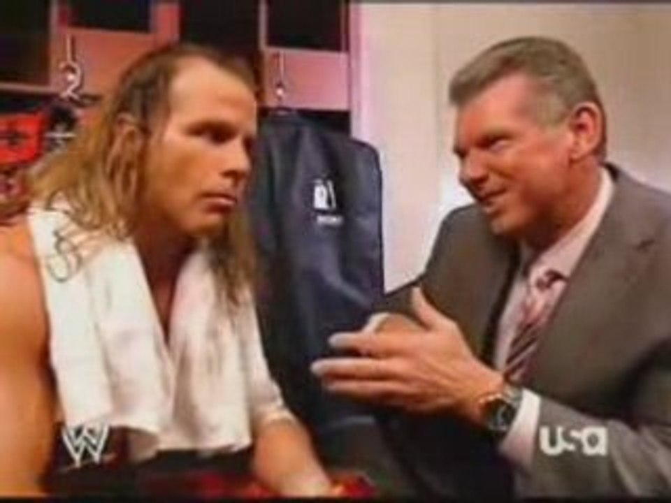 Shawn Michaels & Mr. McMahon Backstage