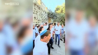 İsrailli işgalcilerden provokatif bayrak yürüyüşü