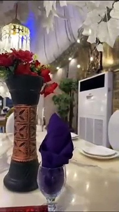 Banquets arrangements sitting setup view.