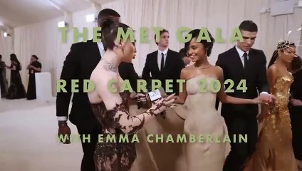 Tyla Embodies an Hourglass at the Met _ Met Gala 2024 With Emma Chamberlain