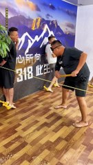 Screaming Chicken Blindfolded Beating Man Challenge