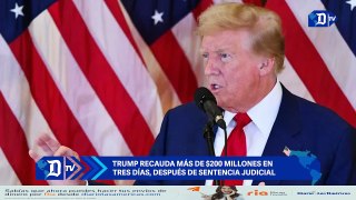 Trump recauda más de $200 millones en tres días, después de sentencia judicial | El Diario en 90 segundos