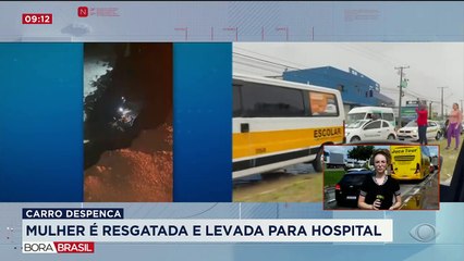 Carro despenca de 20 metros de altura no RN