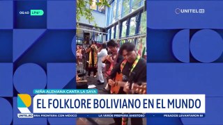 Niña alemana se viraliza por subir a un escenario y cantar el tema “La saya”