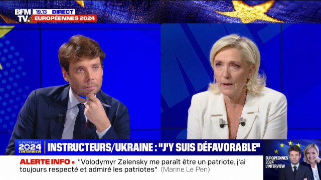 Marine Le Pen: Nous devons livrer des armes si elles servent à l'Ukraine d'arriver en position de force dans une négociation