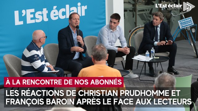 Les réactions de Christian Prudhomme et François Baroin après leur échange avec nos lecteurs
