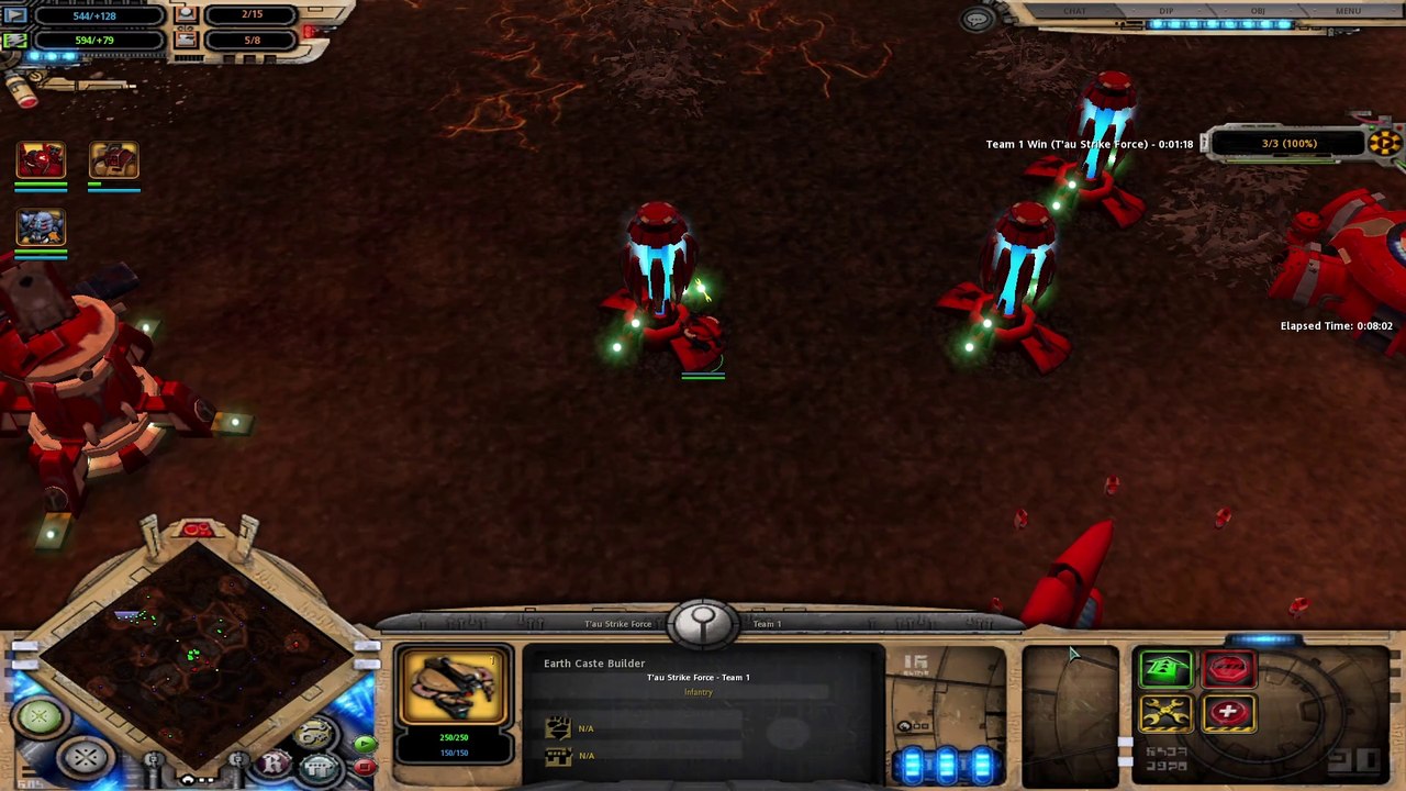 warhammer 40k soulstorm - Tau vs Chaos - Campaign - Hard