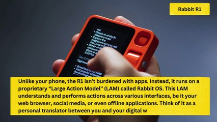 Forget Your Phone, Meet Rabbit R1: The Pocket-Sized AI Agent