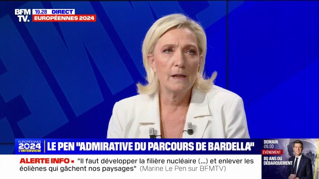 Marine Le Pen sur la popularité de Jordan Bardella: Nous n'avons pas l'ego de nos adversaires