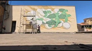 A Ostia il murale 