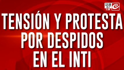 Tensión y protesta por despidos en el INTI