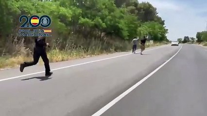 Intervención policial en la detención de los sospechosos de asesinar a Borja Villacís.