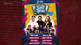 Ceninha altera programação e anuncia Limão com Mel na festa de Santo Antônio de Bonito de Santa Fé