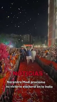 Narendra Modi, proclamó su victoria histórica en las elecciones _ NRT noticias
