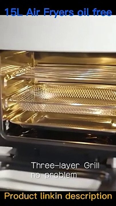 15L Air Fryers Household Large Capacity Visual Oil-free Smart Oven
