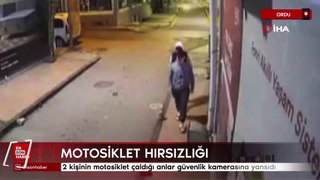 Ordu'da motosiklet hırsızlığı