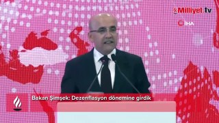 Bakan Şimşek: Dezenflasyon dönemine girdik