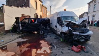 Accident à Courcelles