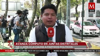 INE continúa con los cómputos en las juntas distritales de CdMx