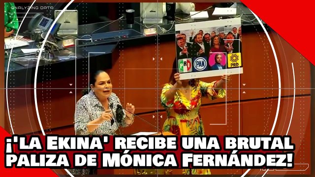 ¡VEAN! ¡’la Ekina Kaballán’ recibe brutal paliza de Mónica Fernández por atacar a AMLO y a Claudia!
