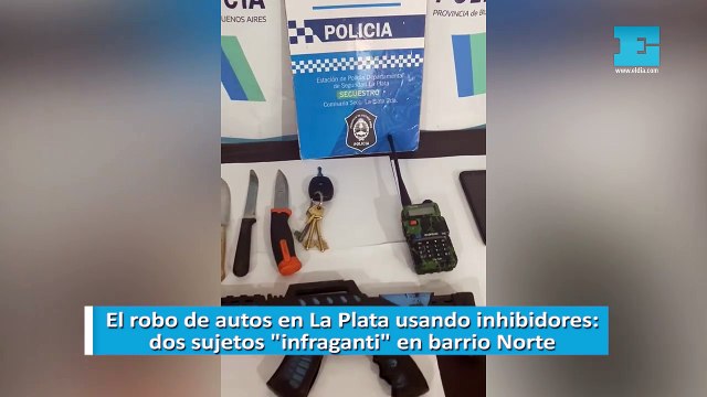 El robo de autos en La Plata usando inhibidores: dos sujetos infraganti en barrio Norte