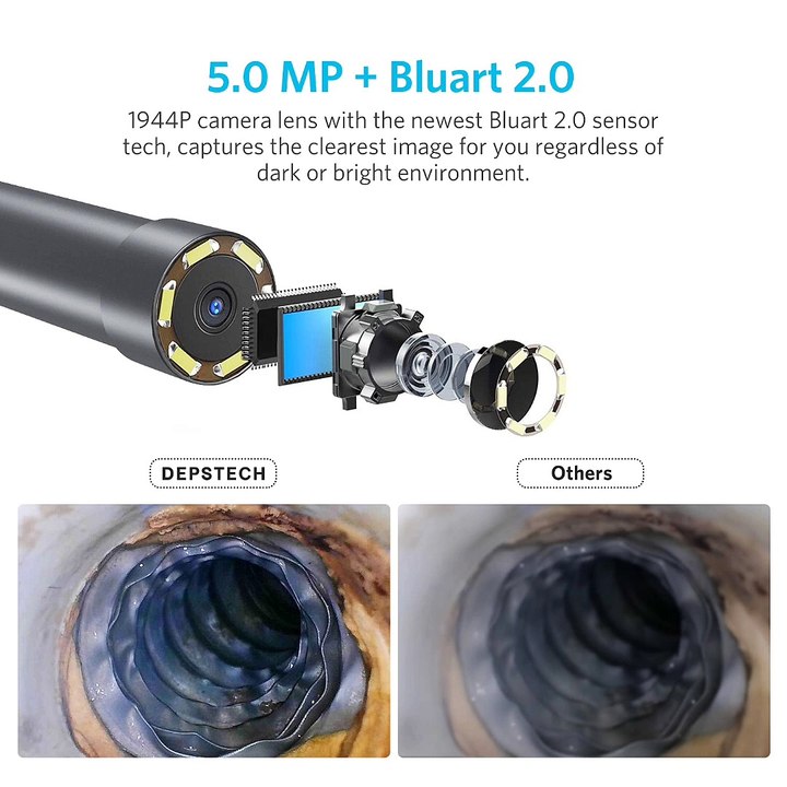 Wireless Endoscope, DEPSTECH Upgrade 5.0MP HD#Best# If you want to buy, link in description