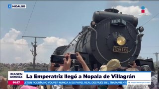 Así recibieron a “La Emperatriz” en Nopala de Villagrán, Hidalgo