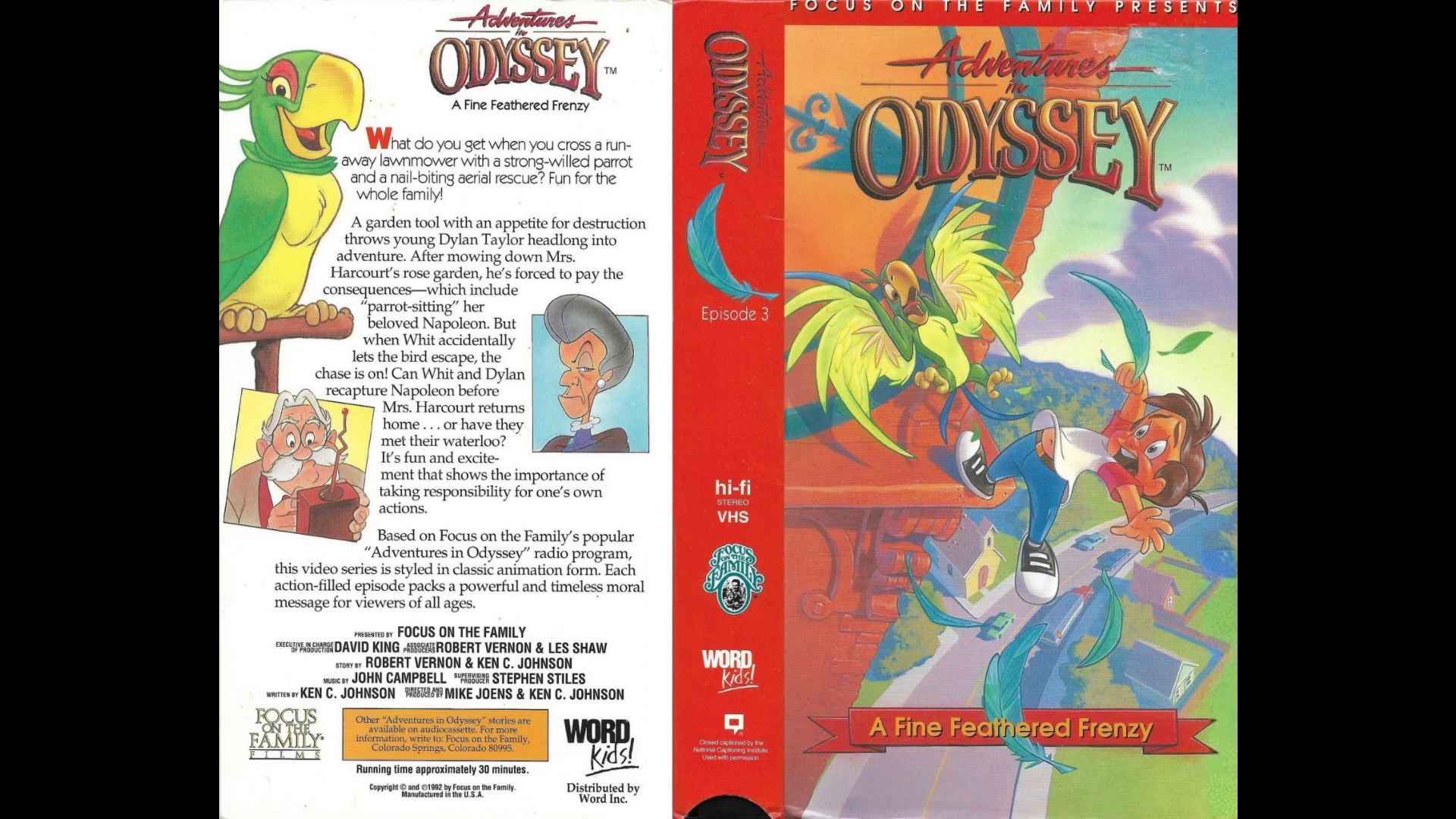 Adventures in Odyssey 3: Fine Feathered [DVD](中古品) Adventures In Odyssey - 03. A Fine Feathered Frenzy 1992