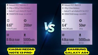 Xiaomi Redmi Note 13 Pro+ vs Samsung Galaxy A54