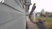 Hilarious porch slips and CCTV fails