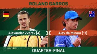 Zverev reaches fourth consecutive French Open semi-final