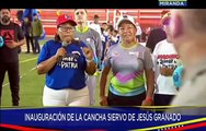 Jefe de Estado preside la inauguración de la Cancha 