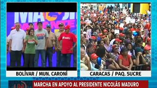 Bolívar | Habitantes del mcpio. Caroní se movilizan en respaldo al Pdte. Nicolás Maduro