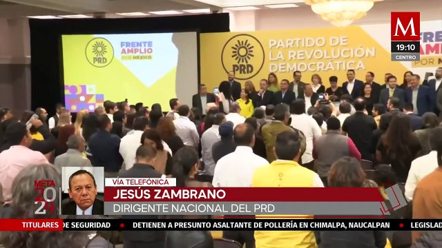 Van a salir votos a favor del PRD : Jesús Zambrano sobre el riesgo de perder el registro