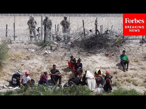 WATCH: Migrants Wait By Southern Border After Biden Announces Executive Order Restricting Asylum